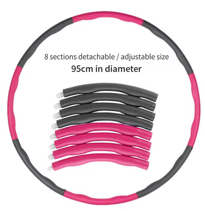 Verstelbare Fitness Hoelahoep – Afneembare Hula Hoop voor Training en Afslanken
