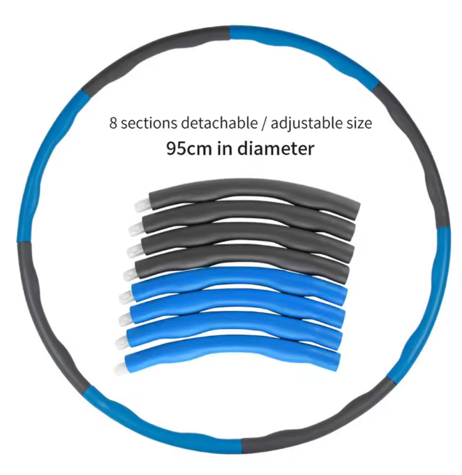 Verstelbare Fitness Hoelahoep – Afneembare Hula Hoop voor Training en Afslanken