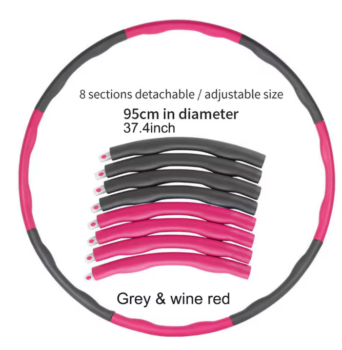Verstelbare Fitness Hoelahoep – Afneembare Hula Hoop voor Training en Afslanken