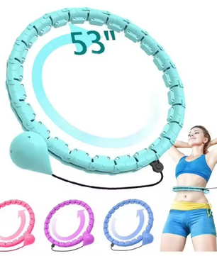 Verzwaarde Fitness Hoelahoep – Smart Hula Hoop met Verstelbaar Design en Massagefunctie