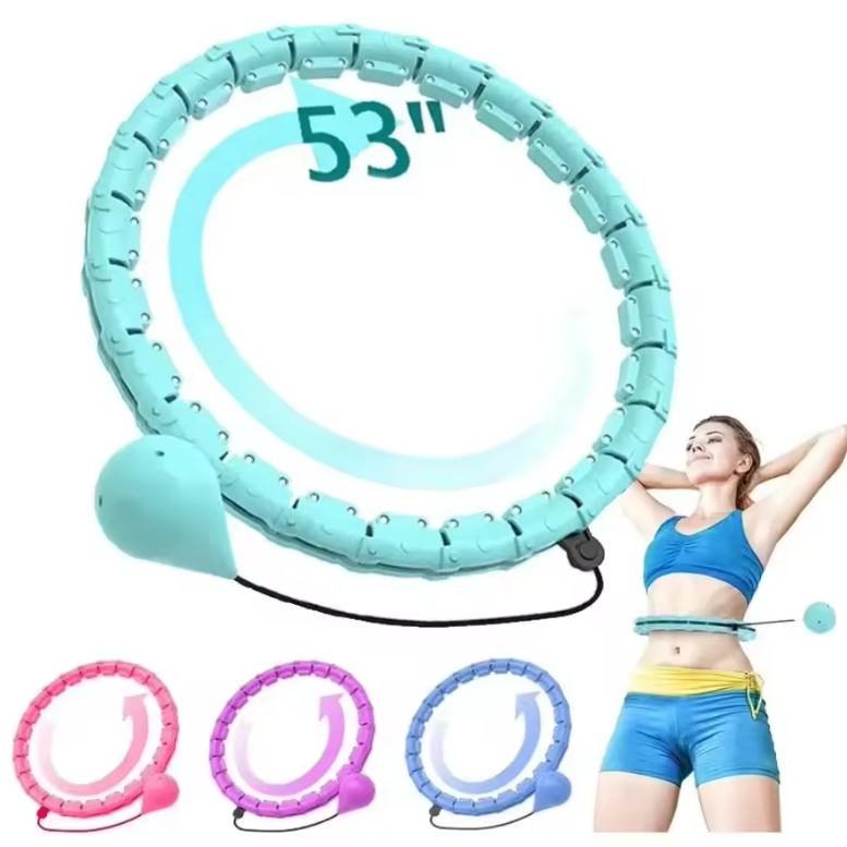 Verzwaarde Fitness Hoelahoep – Smart Hula Hoop met Verstelbaar Design en Massagefunctie