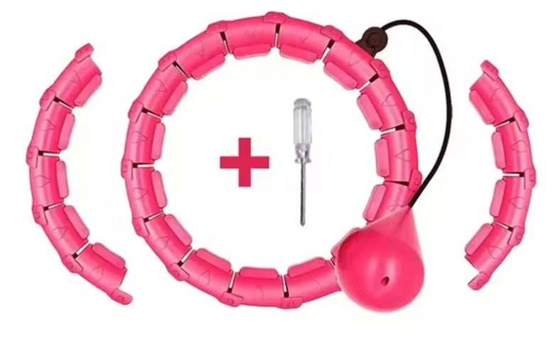 Verzwaarde Fitness Hoelahoep – Smart Hula Hoop met Verstelbaar Design en Massagefunctie
