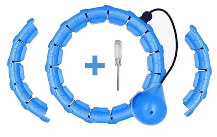 Verzwaarde Fitness Hoelahoep – Smart Hula Hoop met Verstelbaar Design en Massagefunctie