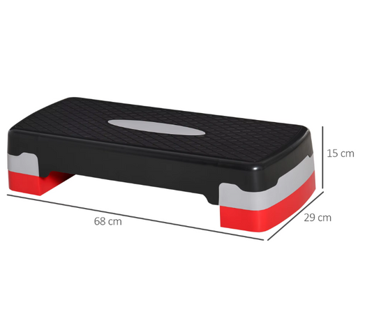 Aerobic Step Compact Verstelbaar – Fitness Stepper met Antislip voor Thuis en Gym