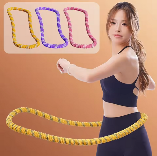 Zachte Verzwaarde Fitness Hoelahoep – Flexibele Hula Hoop voor Buik- en Taille Training