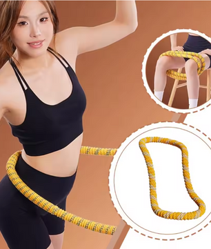 Zachte Verzwaarde Fitness Hoelahoep – Flexibele Hula Hoop voor Buik- en Taille Training