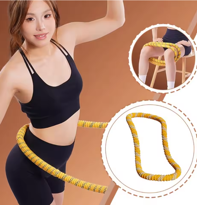 Zachte Verzwaarde Fitness Hoelahoep – Flexibele Hula Hoop voor Buik- en Taille Training