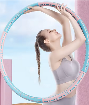 Verzwaarde Fitness Hoelahoep – Yoga Hula Hoop met Foam Bekleding voor Taille Training