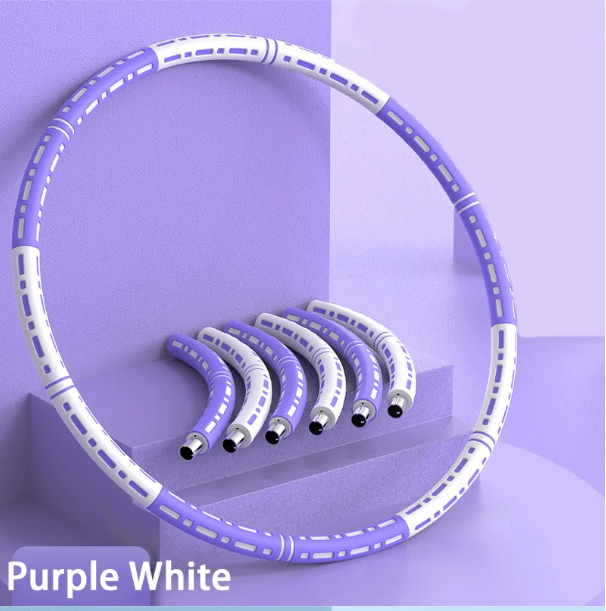 Verzwaarde Fitness Hoelahoep – Yoga Hula Hoop met Foam Bekleding voor Taille Training