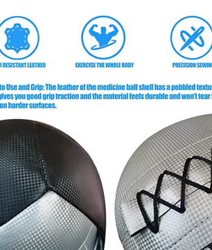 Wall Ball Leeg 35 cm – Fitness Bal voor Kracht, Core en Cross Training