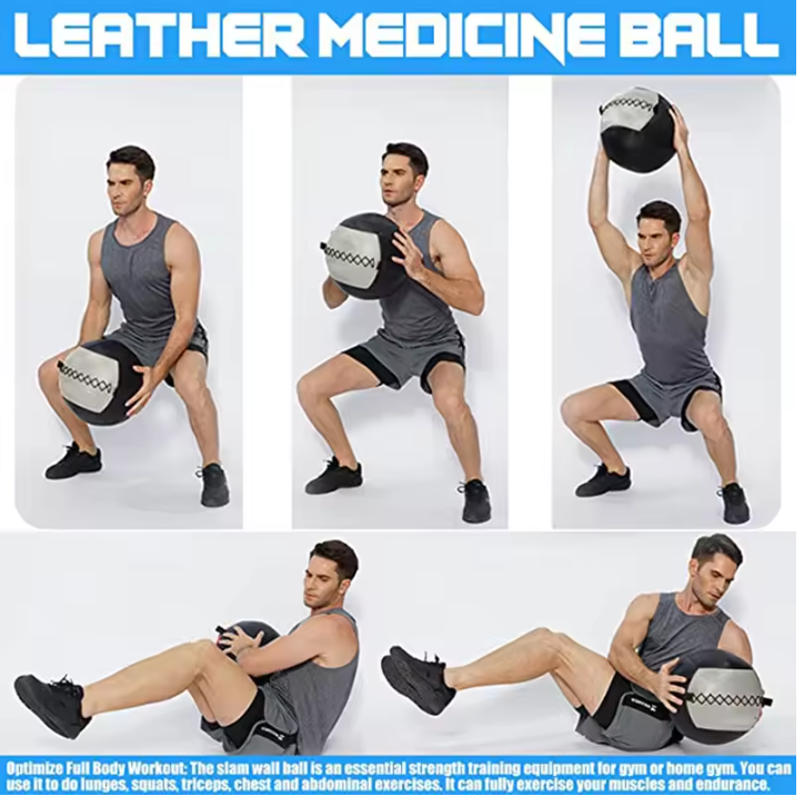 Wall Ball Leeg 35 cm – Fitness Bal voor Kracht, Core en Cross Training