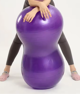 Peanut Yoga Bal 90x45 cm – Anti-Burst Fitnessbal met Pomp voor Pilates en Training