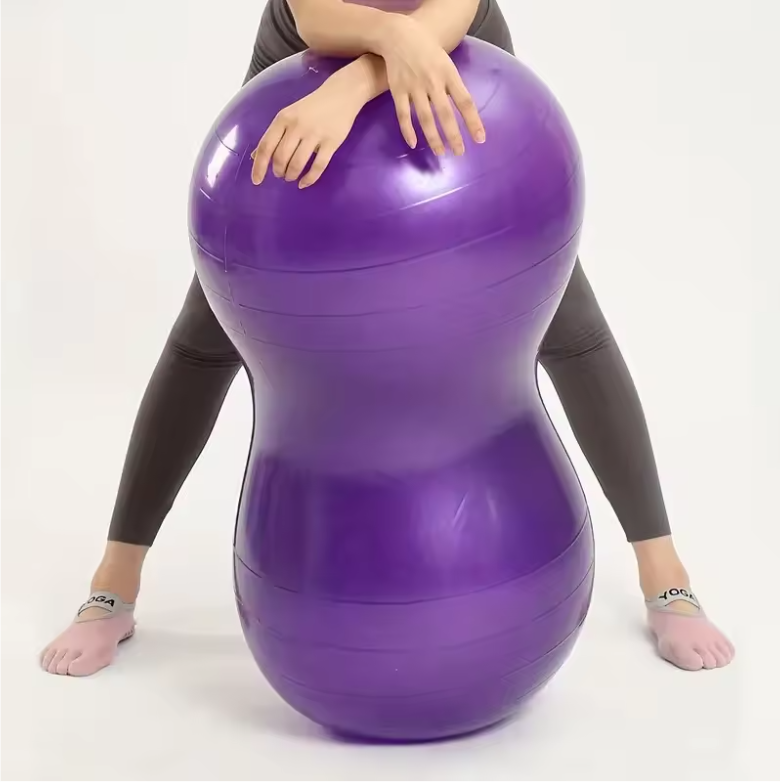 Peanut Yoga Bal 90x45 cm – Anti-Burst Fitnessbal met Pomp voor Pilates en Training
