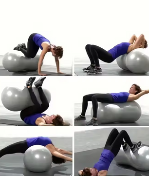 Peanut Yoga Bal 90x45 cm – Anti-Burst Fitnessbal met Pomp voor Pilates en Training