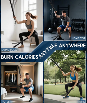 Ropeless Battle Rope – Draadloze Fitness Rope met Gewicht voor Cardio en Krachttraining