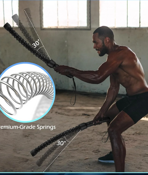 Ropeless Battle Rope – Draadloze Fitness Rope met Gewicht voor Cardio en Krachttraining