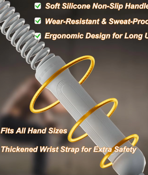 Ropeless Battle Rope Compact – Draadloze Fitness Rope met Gewicht voor HIIT en Full Body Training