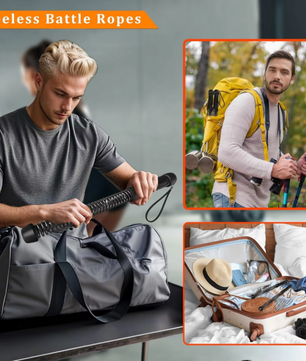 Ropeless Battle Rope Compact – Draadloze Fitness Rope met Gewicht voor HIIT en Full Body Training