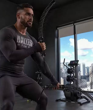 2-in-1 Ropeless Battle Rope met Fly Stick – Draadloze Fitness Rope voor HIIT en Krachttraining