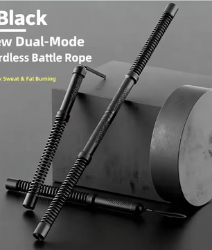 2-in-1 Ropeless Battle Rope met Fly Stick – Draadloze Fitness Rope voor HIIT en Krachttraining