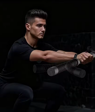 2-in-1 Ropeless Battle Rope met Fly Stick – Draadloze Fitness Rope voor HIIT en Krachttraining