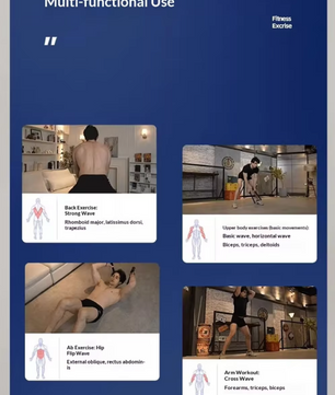 Ropeless Battle Ropes Set – Draadloze Fitness Ropes voor Cardio en Krachttraining