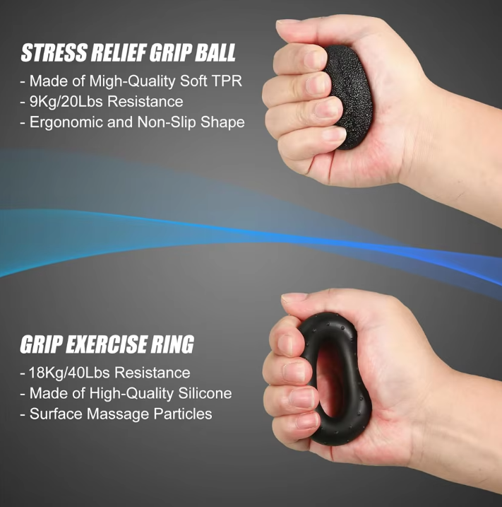 Hand Grip Trainer Set – 5-delige Krachttrainer voor Hand en Onderarm