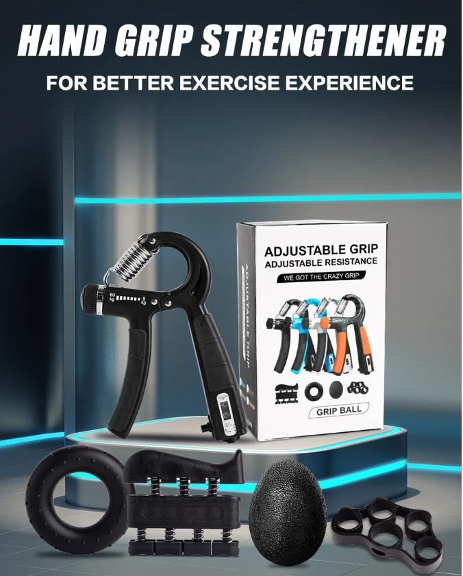 Hand Grip Trainer Set – 5-delige Krachttrainer voor Hand en Onderarm