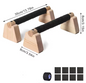 Set van 2 Houten Push-up Bars – Parallettes voor Krachttraining en Balansoefeningen, Antislip en Compact Ontwerp