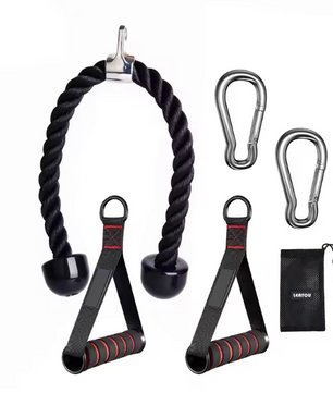 Triceps Rope Kabel Attachment – Fitness Touw voor Biceps, Rug, Schouders en Triceps