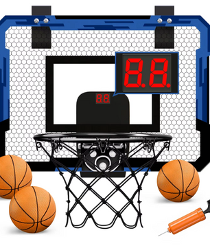 Kinder Basketbal Set met Ring en Scorebord – Opvouwbaar Ontwerp voor Binnen en Buiten