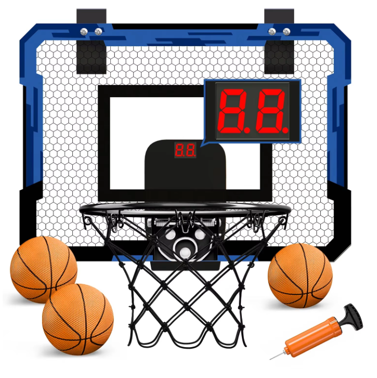 Kinder Basketbal Set met Ring en Scorebord – Opvouwbaar Ontwerp voor Binnen en Buiten
