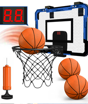 Kinder Basketbal Set met Ring en Scorebord – Opvouwbaar Ontwerp voor Binnen en Buiten