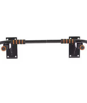 Wall Mount Pull-up Bar – Stalen Optrekstang met 6 Foam Handgrepen voor Thuisfitness