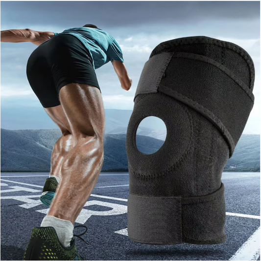 Kniebrace met Zijstabilisatoren – Verstelbare Knieband voor Ondersteuning en Pijnverlichting