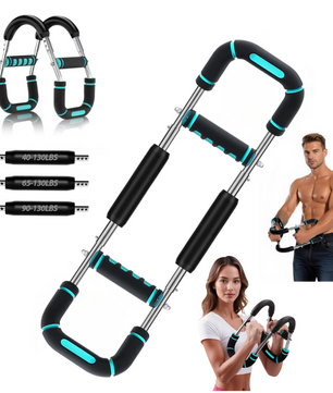 Twister Arm Trainer – Verstelbare Power Twister Bar voor Borst, Armen en Schouders
