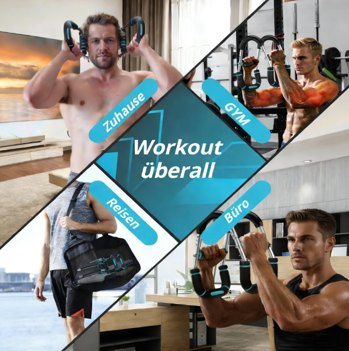 Twister Arm Trainer – Verstelbare Power Twister Bar voor Borst, Armen en Schouders