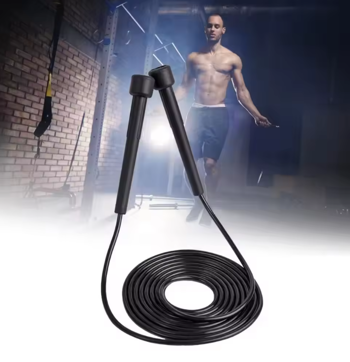 Springtouw Fitness 2.8M – Verstelbaar PVC Speed Rope met Anti-Slip Handgrepen