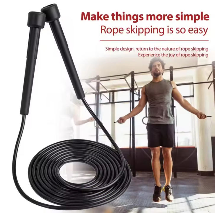 Springtouw Fitness 2.8M – Verstelbaar PVC Speed Rope met Anti-Slip Handgrepen