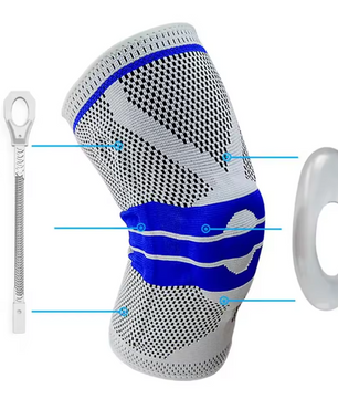 Kniebrace Compressie Sleeve – Knie Support met Stabilisatie en Antislip