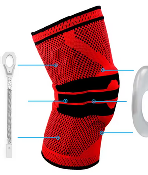 Kniebrace Compressie Sleeve – Knie Support met Stabilisatie en Antislip