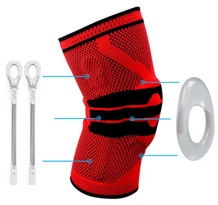 Kniebrace Compressie Sleeve – Knie Support met Stabilisatie en Antislip