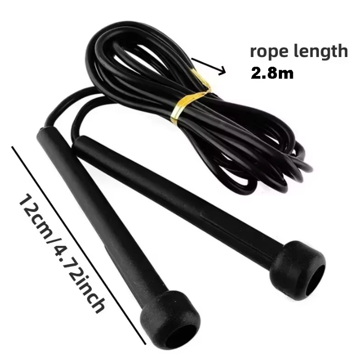 Speed Springtouw 2.8M – Verstelbaar PVC Fitness Touw met Anti-Slip Handgrepen