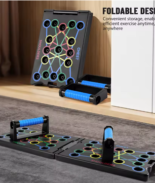 Opvouwbaar Push-up Bord 24-in-1 – Multifunctionele Fitness Trainer voor Kracht en Vetverbranding