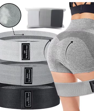 Fabric Resistance Bands Set – Hip en Booty Bands voor Krachttraining en Stretching