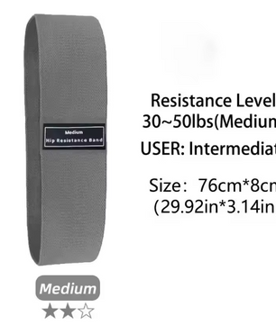 Fabric Resistance Bands Set – Hip en Booty Bands voor Krachttraining en Stretching