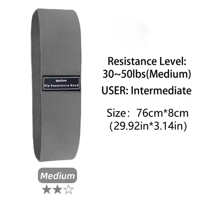 Fabric Resistance Bands Set – Hip en Booty Bands voor Krachttraining en Stretching