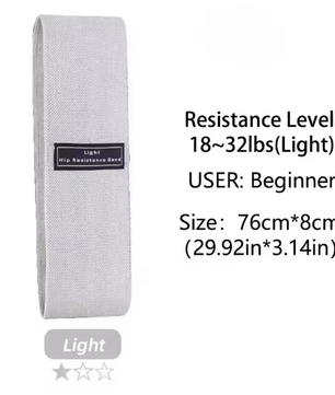 Fabric Resistance Bands Set – Hip en Booty Bands voor Krachttraining en Stretching