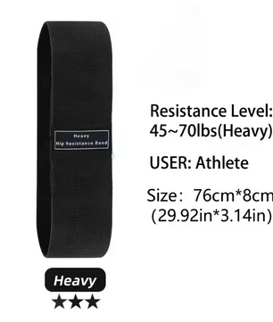 Fabric Resistance Bands Set – Hip en Booty Bands voor Krachttraining en Stretching