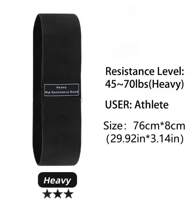 Fabric Resistance Bands Set – Hip en Booty Bands voor Krachttraining en Stretching